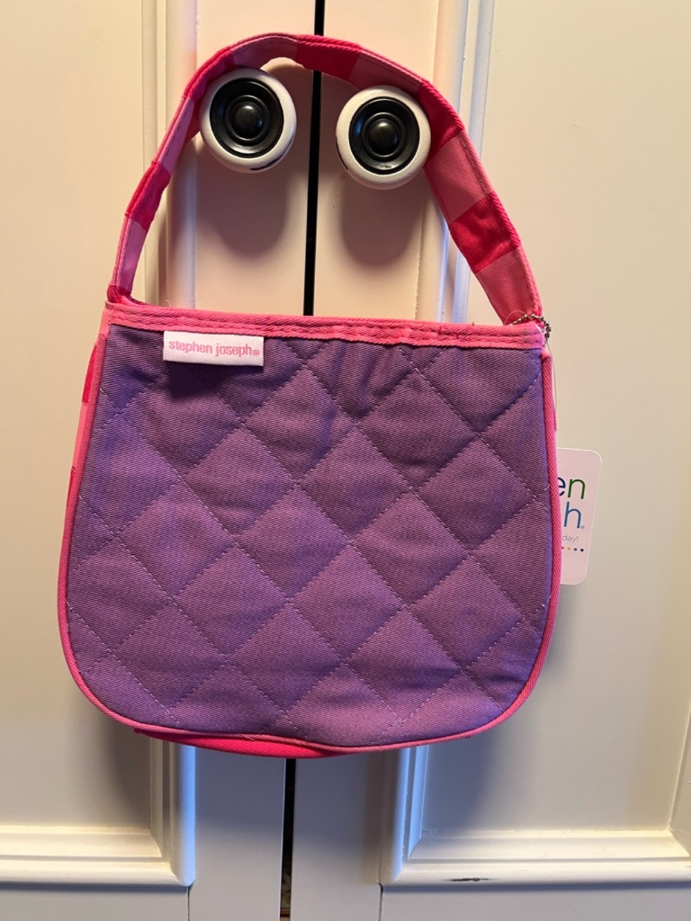 Stephen Joseph Kids Quilted Pink & Purple Butterfly Bag - Personalized Kinsley - Picture 2 of 4